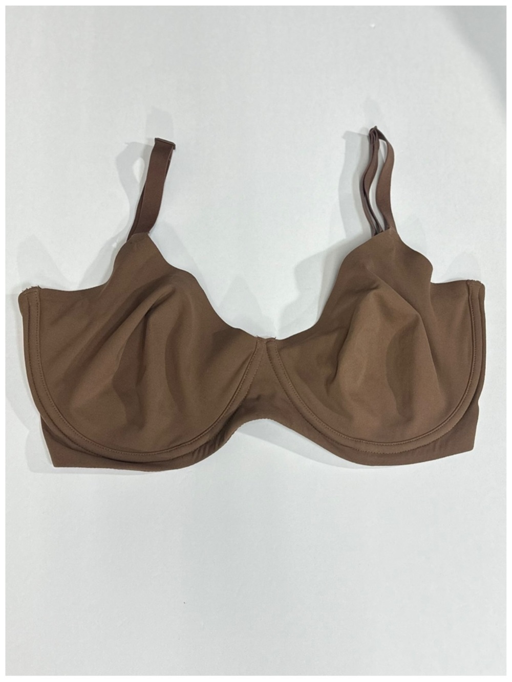 SKIMS Fits Everybody Unlined Underwire Bra in Brown ~ Size 36DDD ~ Item #1731